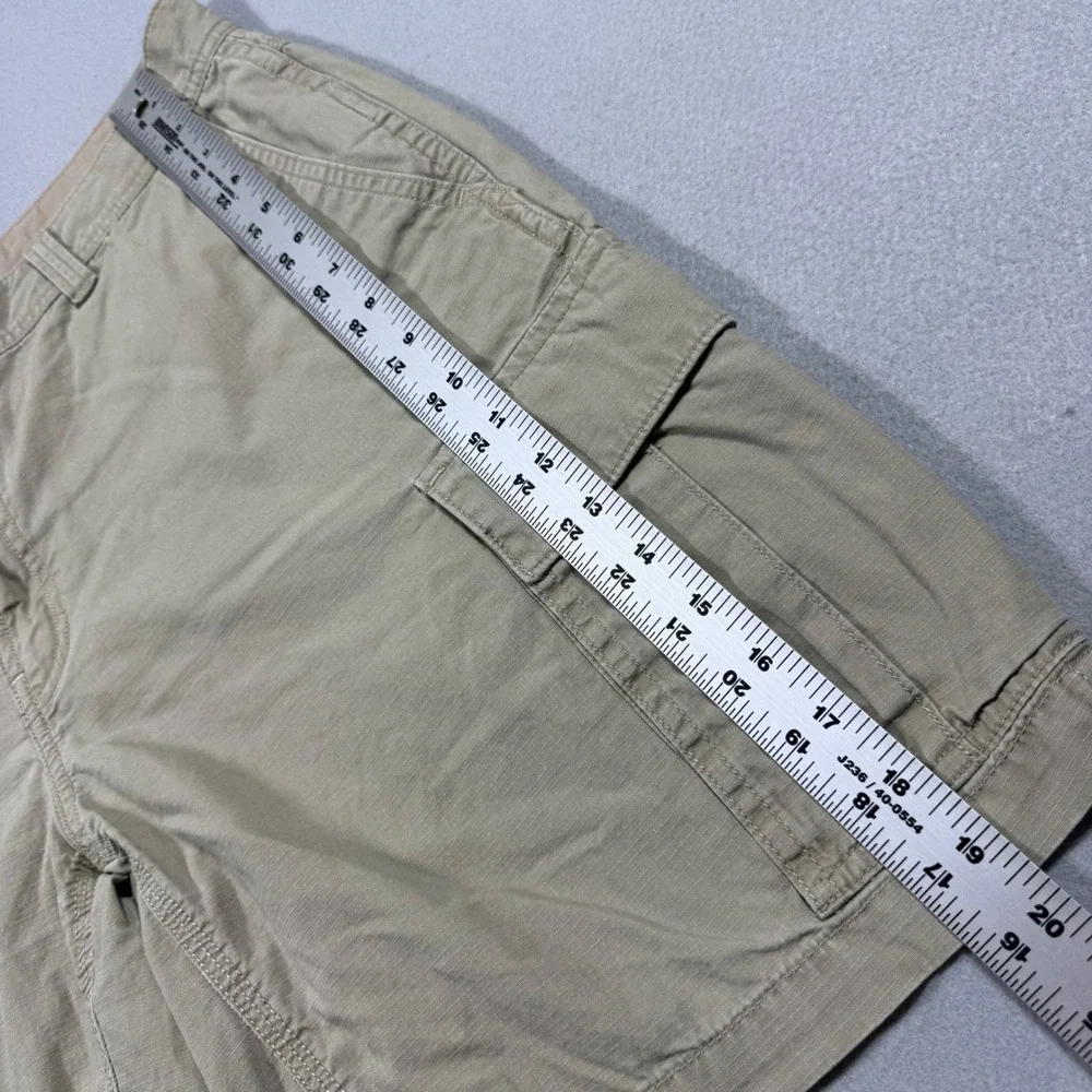 The North Face Men Khaki Tan Ripstop Cargo Shorts Size 36 Regular Outdoor Casual